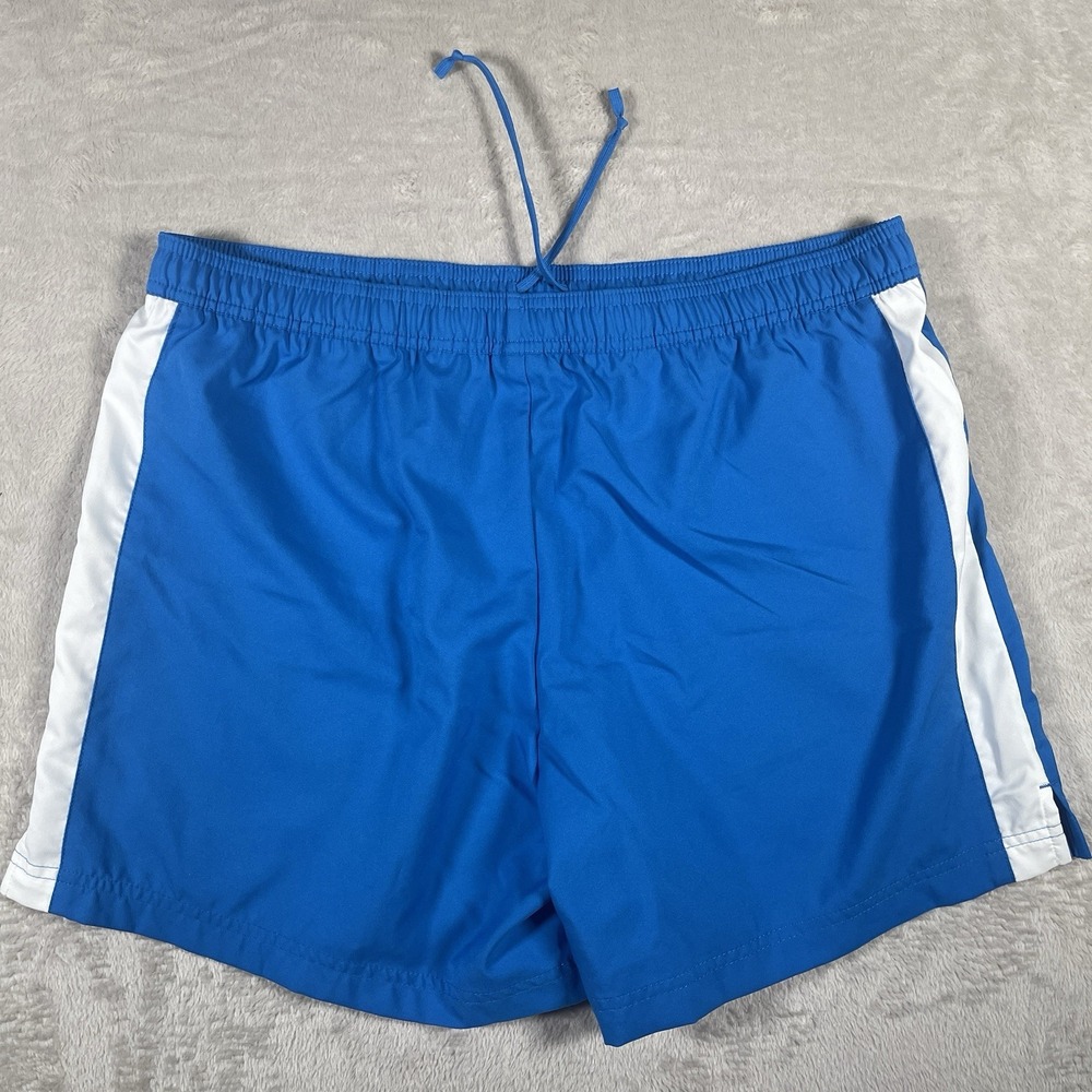 NIKE FIT DRY Blue Womens‎ L (12-14) Stretch Waist Pocket Running Shorts - Picture 2 of 8